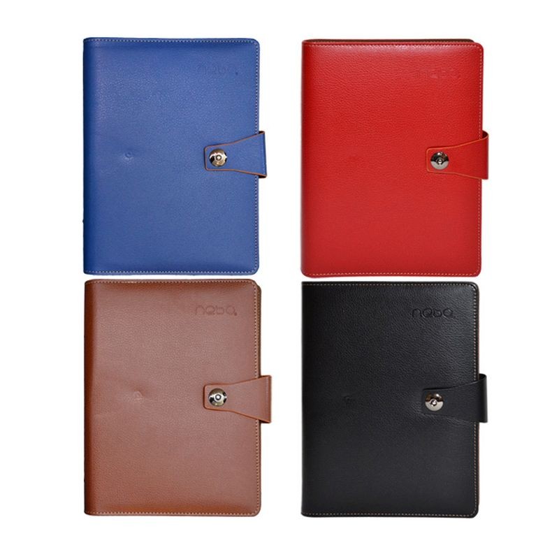 Agenda Organizer A5, 100 pagini, inchidere cu buton, coperta buretata, Nebo - imagine 5